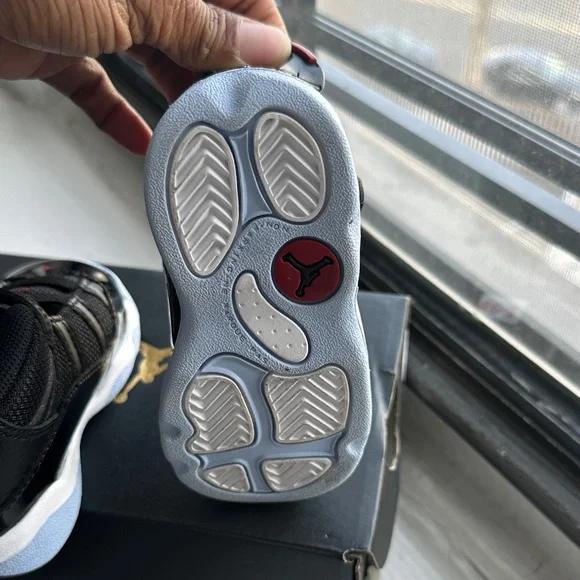 Jordan 6 Rings TD in Black, Red, and White - Picture 10 of 14